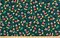 Licensed Disney Print Mickey Fall Dark Green Cotton Fabric by the Yard